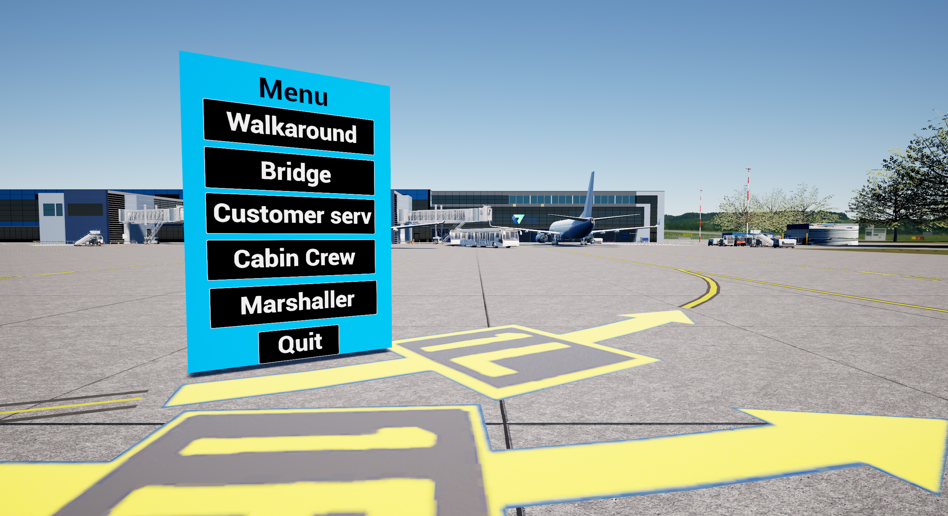 UE project screenshot (VirtuAir)