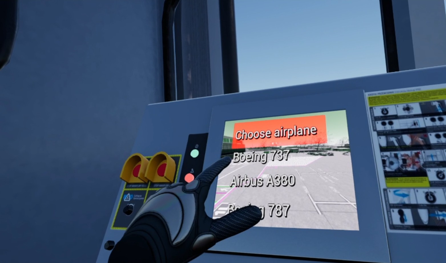 In-game VR screenshot (VirtuAir)