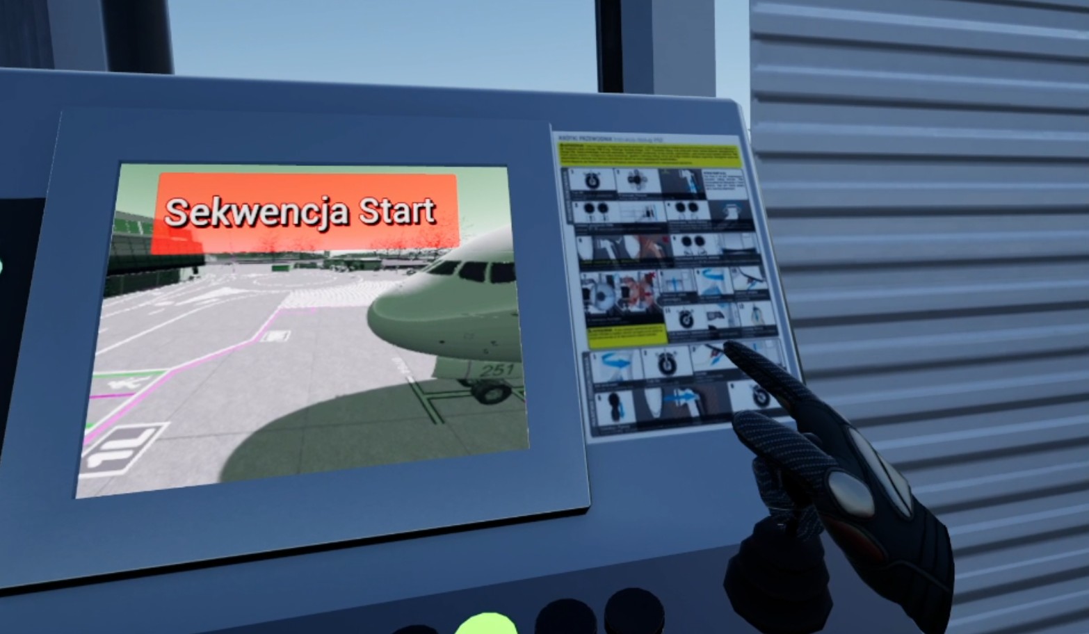 In-game VR screenshot (VirtuAir)