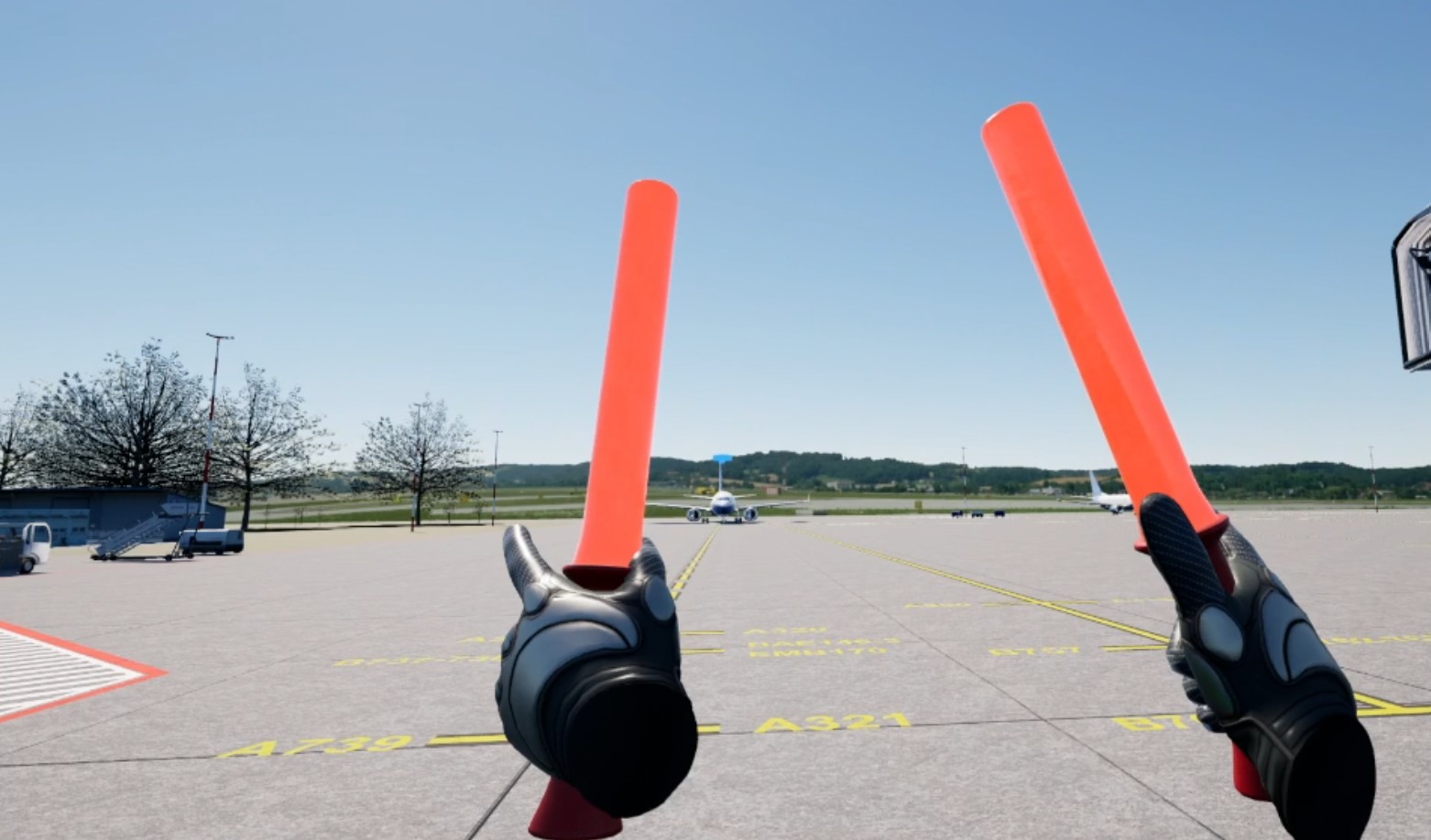 In-game VR screenshot (VirtuAir)